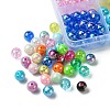 DIY 600Pcs 24 Styles Round Acrylic & Plastic Beads Jewelry Making Findings Kit DIY-FS0005-63-3