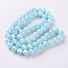 Electroplate Glass Beads Strands EGLA-T020-10-B03-2