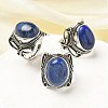 Natural Lapis Lazuli Adjustable Rings RJEW-I108-02AS-11-1