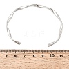 304 Stainless Steel Cuff Bangles for Women BJEW-G776-02P-3