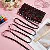 50 Yards Polyester Chenille Furry Braided Lip Cord Trim OCOR-WH0070-154B-4