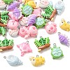 Marine Organism Theme Opaque Resin Pendants RE-CBA40A4-02-1