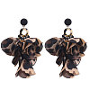 Alloy Acrylic Dangle Stud Earrings FS-WG3C6DF-07-1