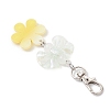 4Pcs Smiling Flower & Bowknot Acrylic Pendant Decorations HJEW-JM03857-6