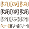 12Pcs 3 Colors Alloy Clasps FIND-AR0006-34-1