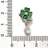 Rack Plating Alloy Crystal Rhinestone European Dangle Charms PALLOY-P307-20P-3