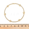 Brass Micro Pave Clear Cubic Zirconia Chain Bracelets for Women BJEW-M047-02G-5