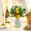 6Pcs Lemon & Blueberry Silk Cloth & Foam Artificial Plants AJEW-GA0009-26-4