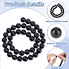 Natural Obsidian Beads Strands G-PH0028-8mm-14-4