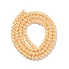 Eco-Friendly Dyed Glass Pearl Round Beads Strands HY-A002-4mm-RB072-2