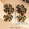 Alloy Dangle Stud Earrings FS-WGD20B9-01-1