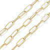 Rack Plating Oval Brass Curb Chains CHC-A010-01G-02-1