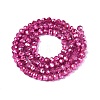 Transparent Electroplate Glass Beads Strands X1-EGLA-Q131-01A-08-2