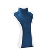 Bust Shaped PU Leather Jewelry Display Stands for Necklaces AJEW-A068-03A-2