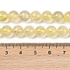 Natural Lemon Quartz(Heated)  Beads Strands G-P596-8mm-01-5