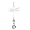 Glass Teardrop Hanging Suncatchers HJEW-JM04654-02-2
