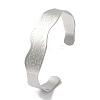 Non-Tarnish 304 Stainless Steel Open Cuff Bangles for Women BJEW-I315-01P-1