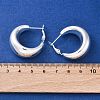 304 Stainless Steel Teardrop Hoop Earrings for Women EJEW-A125-30S-5