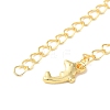 Rack Plating Brass Ends with Chain and Charms KK-F873-08G-2