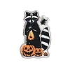 Halloween Theme Opaque Acrylic Pendants X-SACR-S034-08B-1