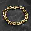 304 Stainless Steel Cable Chain Bracelets for Women BJEW-Q050-01B-G-2
