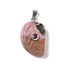 Natural Rhodonite Carved Pendants G-P599-04P-09-1