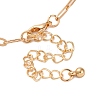 Alloy Rhinestone Pendant Necklaces for Women NJEW-U013-10G-02-4