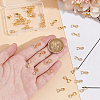 40Pcs Brass Pendant Pinch Bails KK-UN0002-72-4