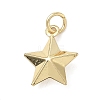 Brass Star Charms KK-K368-49G-1