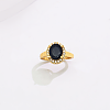 Brass Micro Pave Cubic Zirconia Cuff Open Rings for Women YE6141-3-3