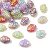 UV Plating Transparent Acrylic Beads OACR-CJZ0001-04-1