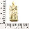 Rack Plating Brass Micro Pave Cubic Zirconia Pendants KK-L226-030G-01-3