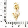 Brass with Enamel Pendants KK-CBA2F11-06G-04-3