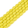 Opaque Solid Color Glass Beads Strands GLAA-N071-01A-C03-1