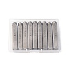 9Pcs Iron Stamps AJEW-XCP0003-36-1
