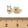 Brass Micro Pave Cubic Zirconia Peg Bails KK-S397-02D-3