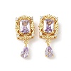 Brass Micro Pave Cubic Zirconia Beads KK-Z139-03G-2