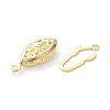 Brass Filigree Box Clasps KK-L205-07G-3