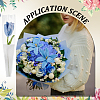 Crochet Cotton Flower Ornaments with Iron Wire AJEW-WH0460-027A-5