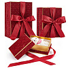 3Pcs 3 Styles Cardboard Paper Gift Boxes with Velvet Lid and Ribbon AJEW-BC0010-03A-1