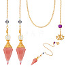 2 Bags Alloy & Iron Dowsing Pendulums AJEW-MA0001-19B-1