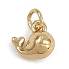 Whale Brass Charms KK-Z123-11G-1