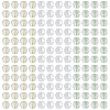 405Pcs Eletroplated Transparent Glass Beads GLAA-TA0003-66E-2