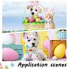 Olycraft 18 Style Easter Theme Adjustable Cat Dog Bowknot Collars AJEW-OC0003-81-7