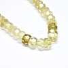 Natural Lemon Quartz Beads Strands G-F632-13C-02-2