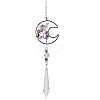 K9 Crystal Glass Big Pendant Decorations HJEW-PW0001-013F-1