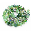 Electroplate Glass Beads Strands X-EGLA-S194-18E-2
