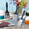 Wooden Paint Brushes Set AJEW-OC0002-90-5