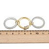 Brass Micro Pave Cubic Zirconia Plain Band Finger Rings for Women RJEW-P160-01B-G01-6