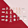   140pcs 14 style Awareness Ribbon Theme Zinc Alloy Pendants FIND-PH0018-24-4